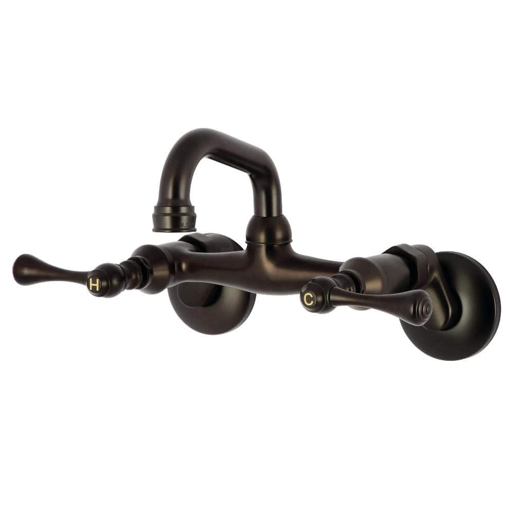 Kingston Brass KS312 Kingston 1.8 GPM Wall Mounted Bridge Bar Faucet