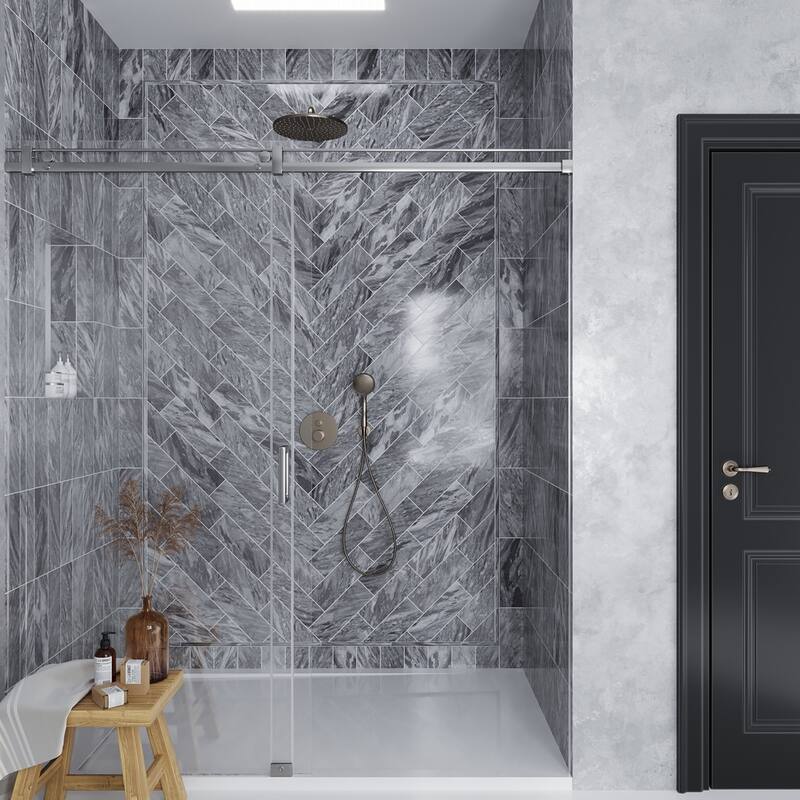 Apollo tile 0.5 x 12 Grandis Polished Cloud Gray Bardiglio Nuvolato Marble Tile (0.5 sq ft/case) - 10 Pack