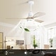 preview thumbnail 49 of 97, Sofucor 48/52 Inch Wood Ceiling Fan with Light and Remote/Smart App Voice Control, Dimmable Lights Included