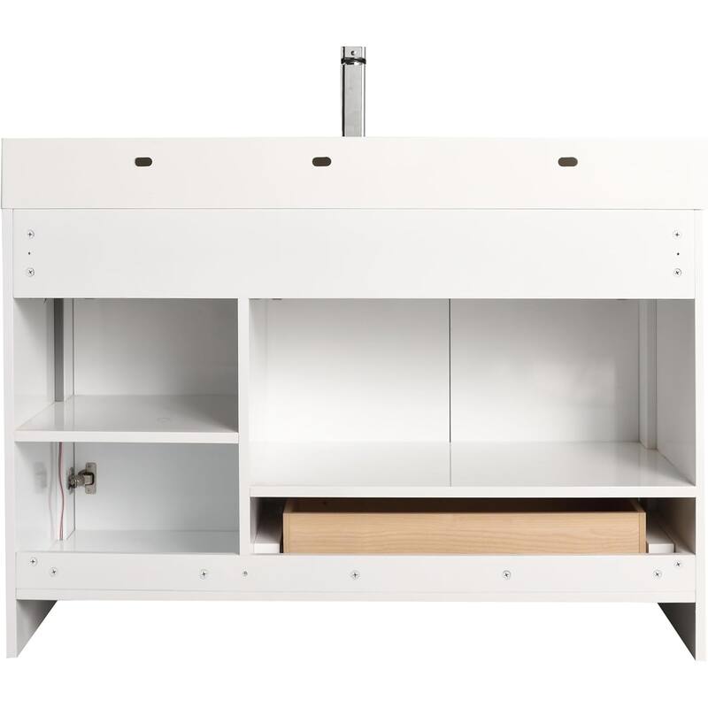 Blossom 48" All Wood Freestanding Bathroom Vanity with Acrylic Sink