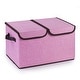 preview thumbnail 5 of 14, Enova Home Collapsible Storage Bins with Cover Pink