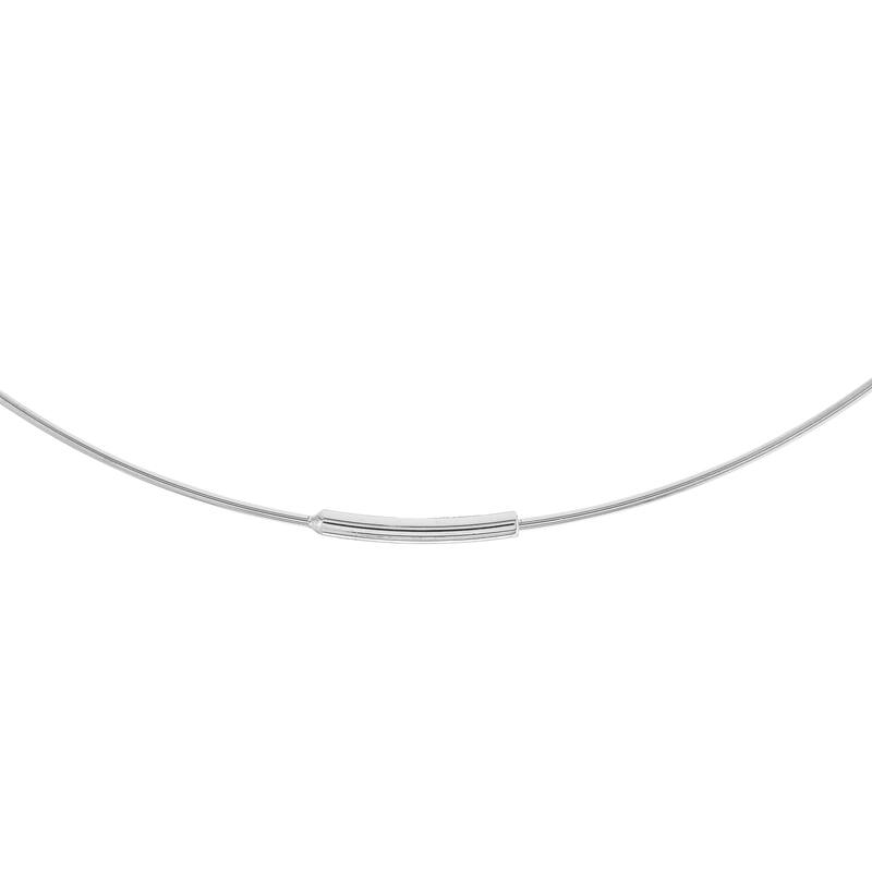Marquee Jewels 14K Solid White Gold 3 Inch Endless Hoop Earrings