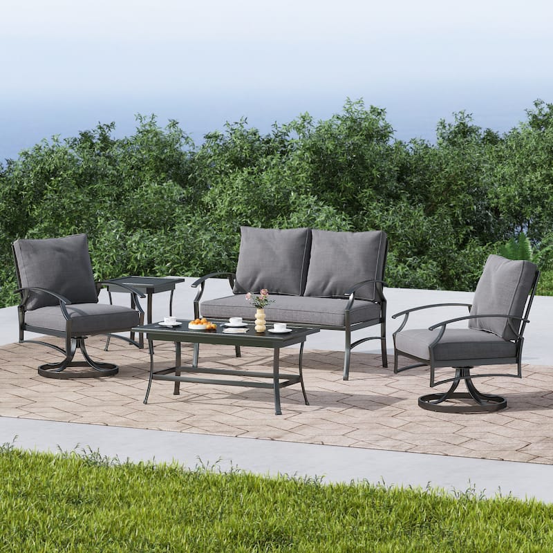 DREAMSIDEA Outdoor Furniture Conversation Patio Set