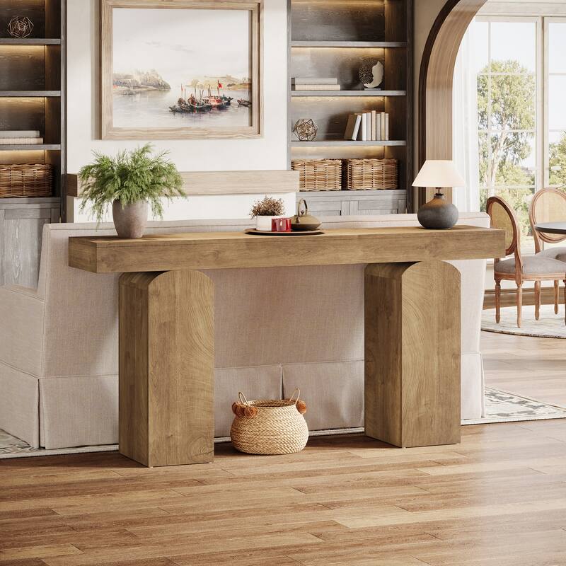 Console Table, Wooden Entryway Table, Sofa Behind Couch Table Hallway Foyer Accent Table