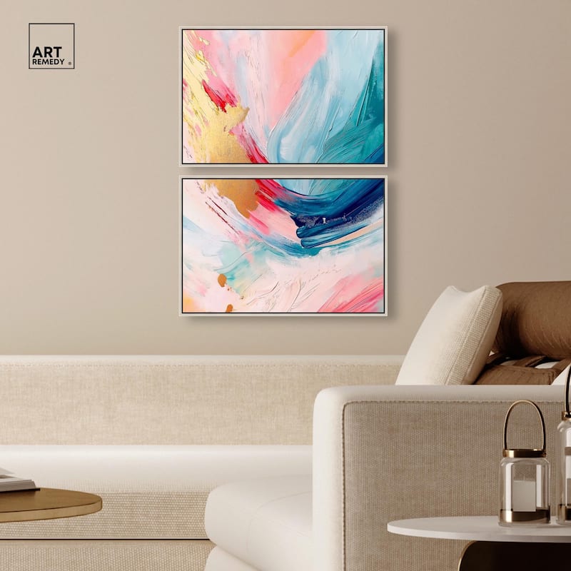 Burst of Energy Canvas Set of 2 by Art Remedy