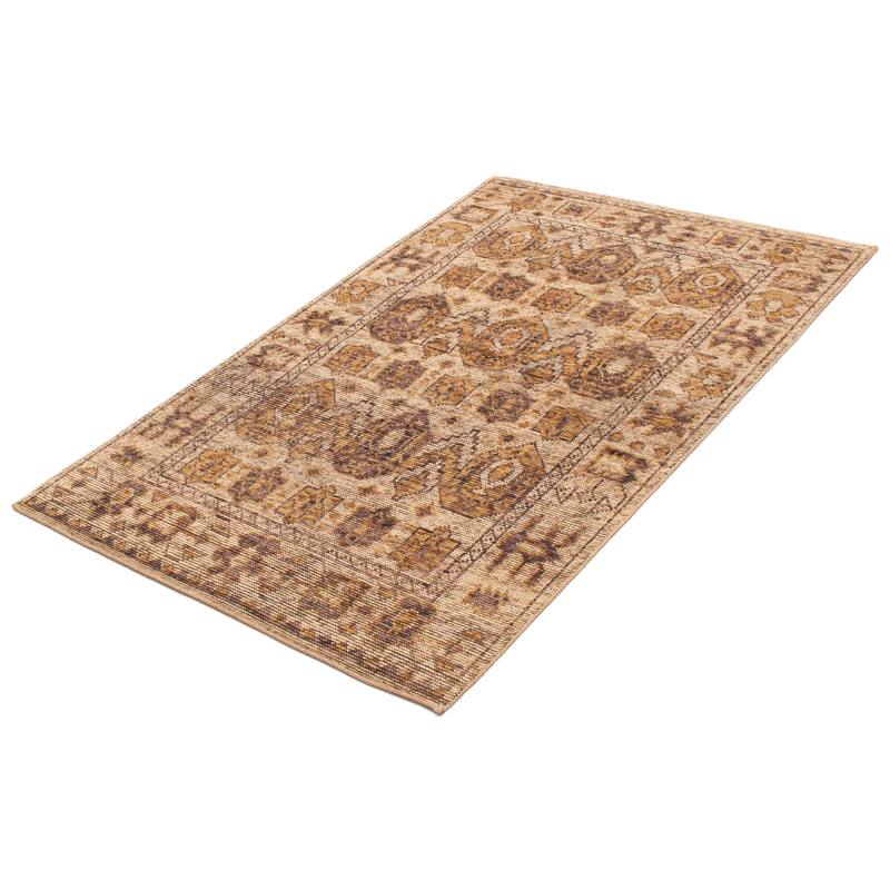 ECARPETGALLERY Hand-knotted Jules Serapi Ivory Wool Rug - 5'0 x 8'2