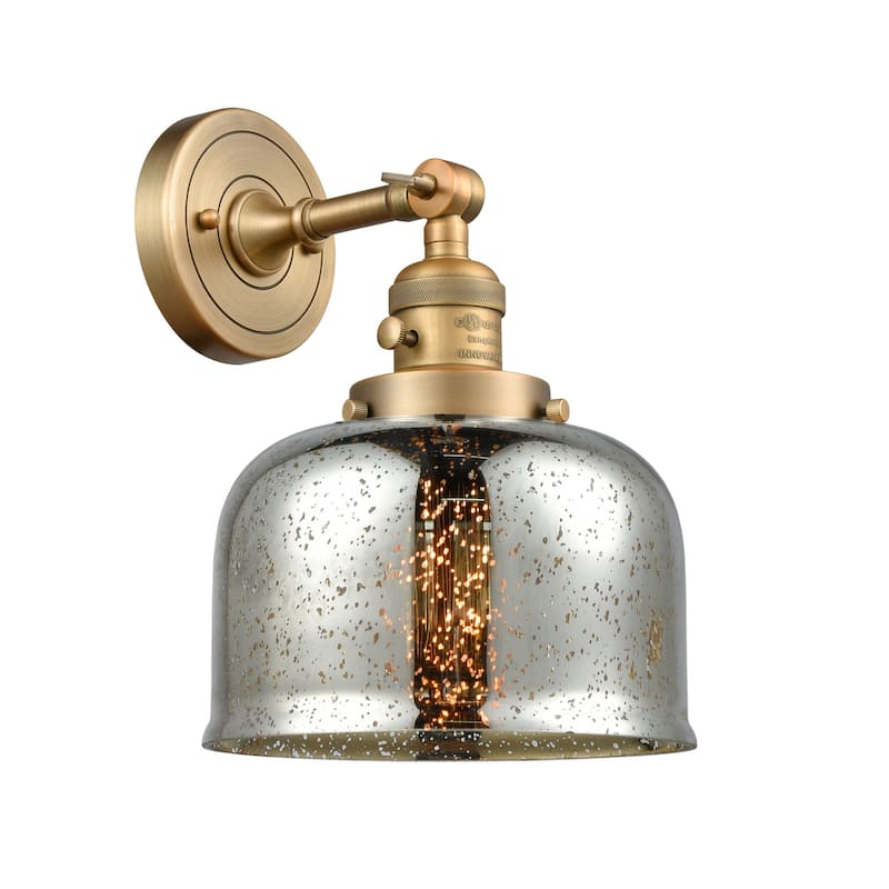 Innovations Lighting Large Bell Single Light 12" Tall Bathroom Sconce