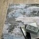 preview thumbnail 5 of 15, Vista Home Marissa Washable Abstract Grey/ Blue Indoor Area Rug