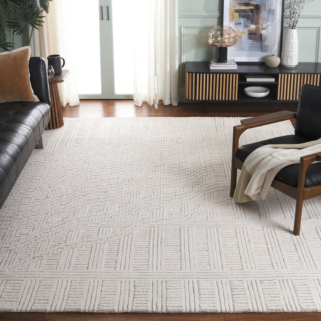 SAFAVIEH Handmade Harvest Niria Modern Contemporary Wool Rug