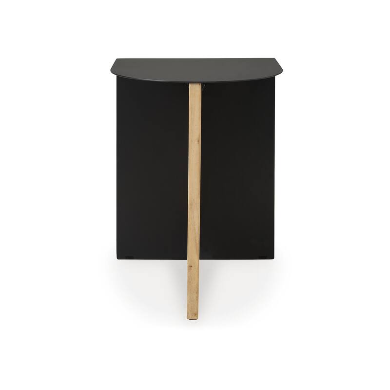 Signature Design by Ashley Ladgate Black/Natural Accent Table - 16"W x 16"D x 22"H