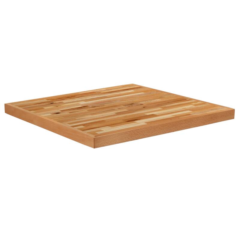 Square Solid Wood Butcher Block Tabletop