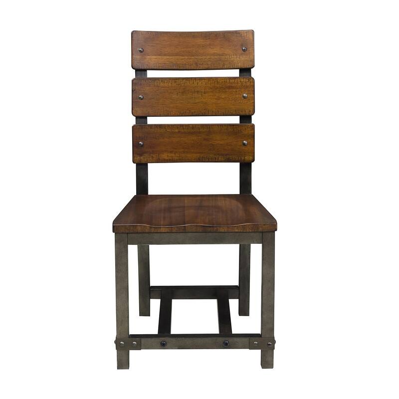 5pc Dining Table with Extension Leaf and 4 Side Chairs