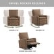 preview thumbnail 10 of 27, Oxford Baby Uptown Power Upholstered Glider Recliner, GreenGuard Gold Certified, 270° Swivel for Nursery & Living Room