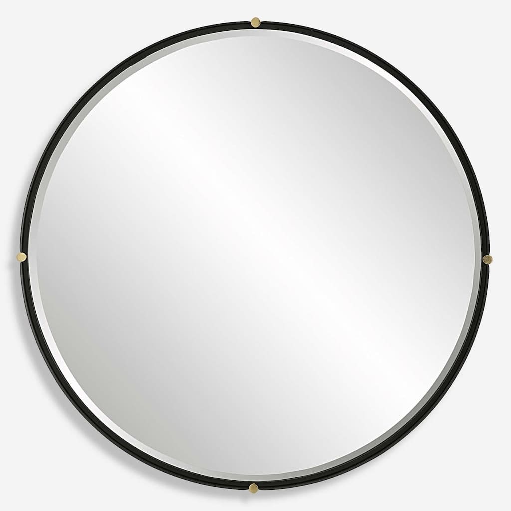 Uttermost 09939 Bonded 48-7/8" Diameter Circular Beveled Accent Mirror