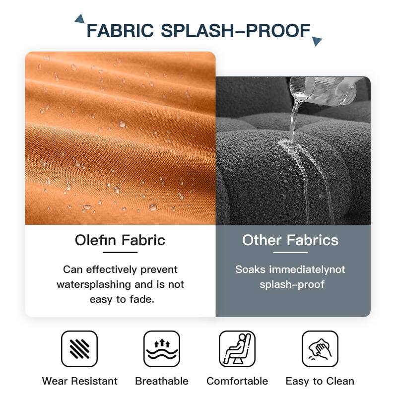 Pocassy 22"x24"x6" Thick Cushions Pillows Indoor & Outdoor Cushion