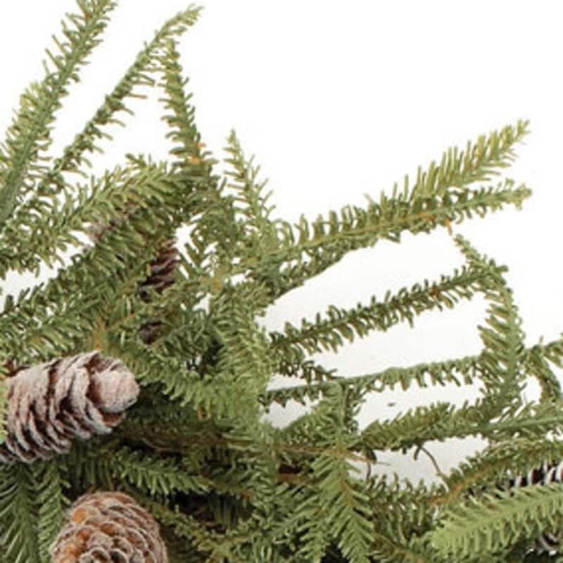 HomeRoots 24" Green And Brown Christmas Pine And Pinecone Artificial Wreath