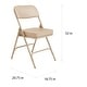 preview thumbnail 7 of 9, NPS 3200 Series Premium Vinyl Upholstered Folding Chair (Set of 2)