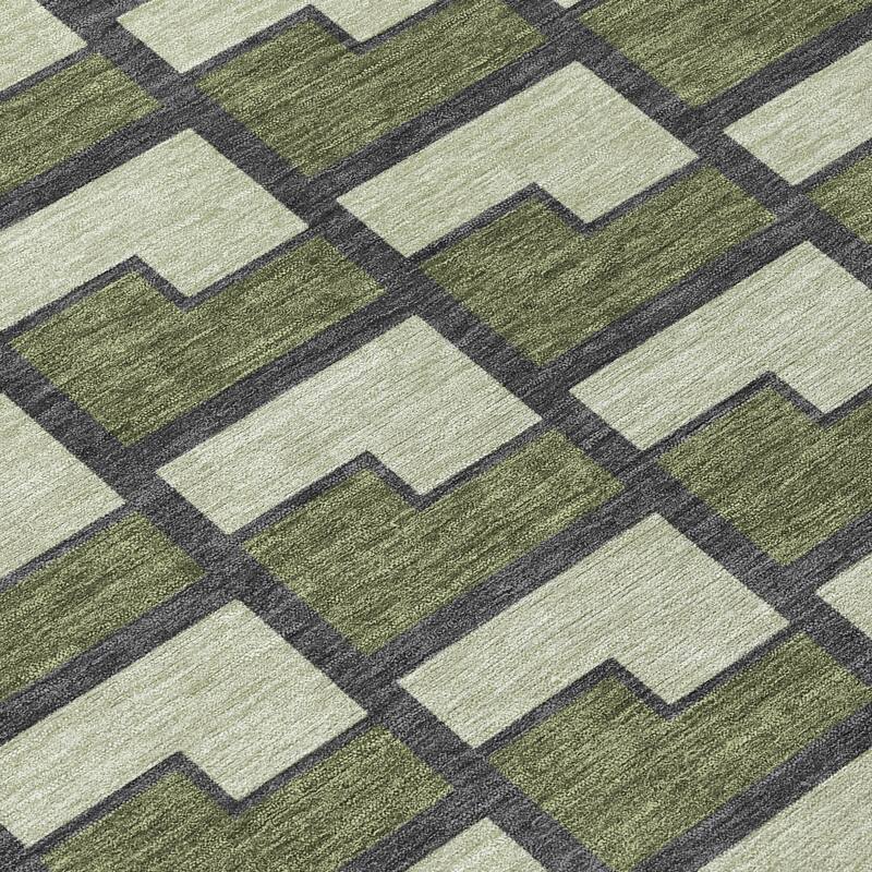 Machine Washable Indoor/ Outdoor Modern Cody Chantille Rug