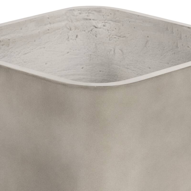 Zachary Square Planter-Grey Concrete