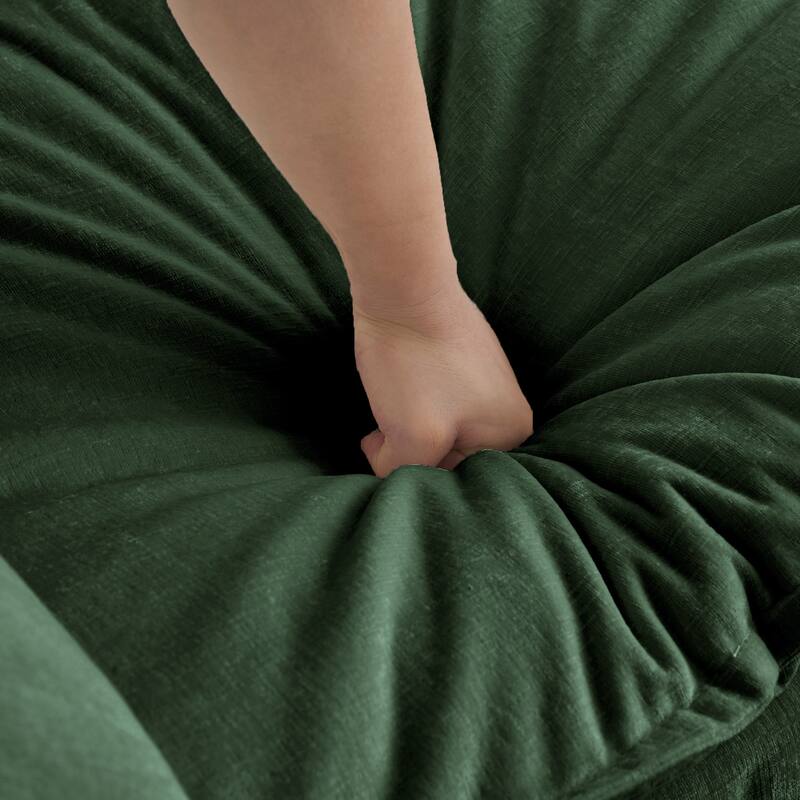 Roomfitters 3-Piece Oversized Modular Sofa Set, One 3-Seater & Two 2-Seater Deep Seat Chenille Couches