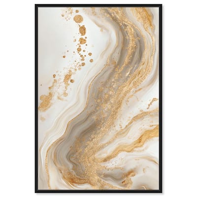Gold Vein Canvas by Art Remedy
