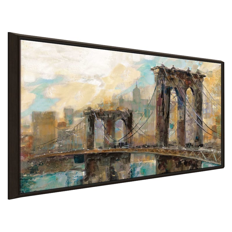 "Manhattan Memories" by Ruane Manning Print on Floating Canvas