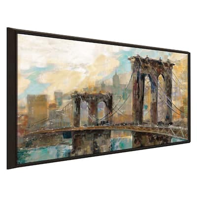 "Manhattan Memories" by Ruane Manning Print on Floating Canvas