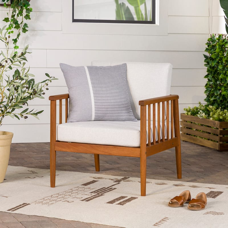 Middlebrook Solid Wood Outdoor Spindle Lounge Chair