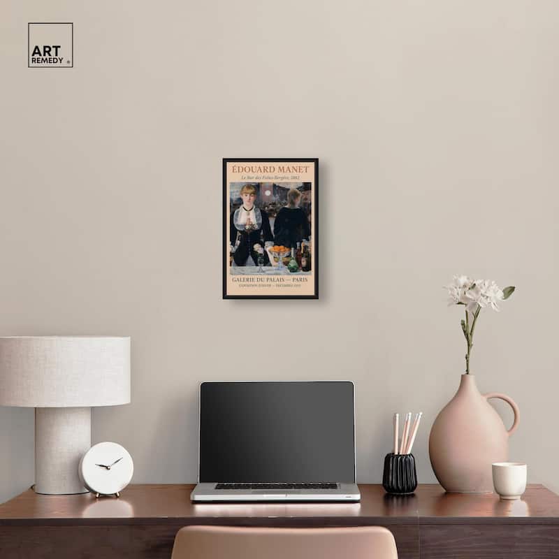 Manet's Famous Bar Canvas by Art Remedy