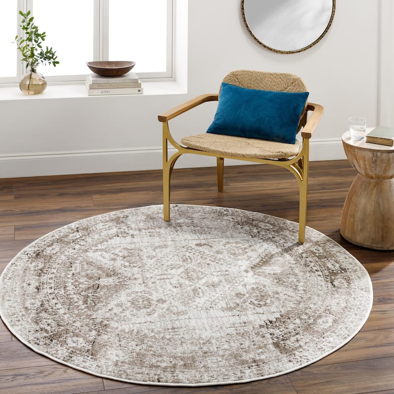Livabliss Monte Carlo Updated Traditional Medallion Area Rug