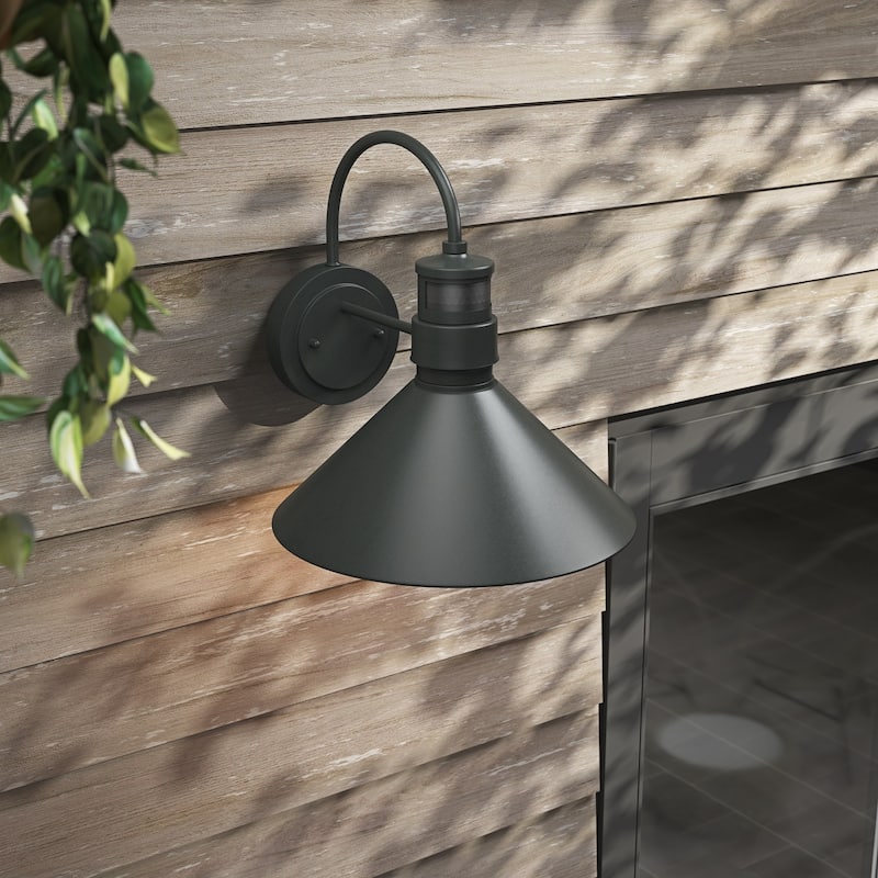 Farmhouse Gooseneck Dusk To Dawn Motion Sensor Outdoor Barn Light