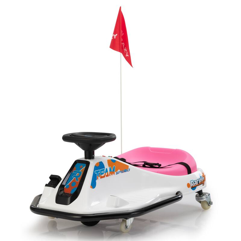 Adventure Ready with Durable Frame Dual Control and All Be Used for Indoor Outdoor Play and Gift Giving - White+Pink