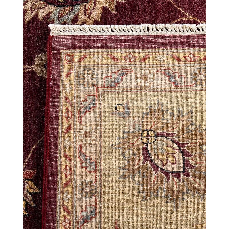 Oushak One-of-a-Kind Hand-Knotted Area Rug - Red, 9' 2" x 12' 3" - 9' 2" x 12' 3"
