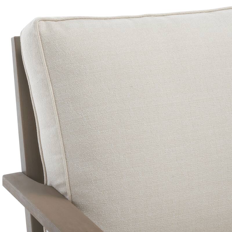 SAFAVIEH Couture Martinique Wood Patio Loveseat - 56"W x 35"D x 32"H
