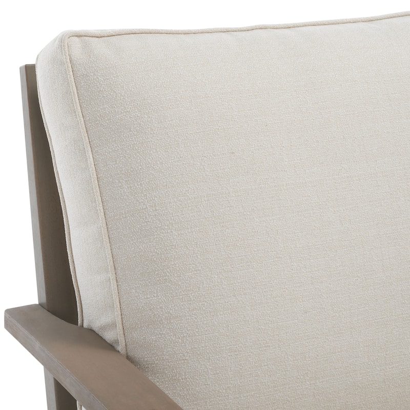 SAFAVIEH Couture Martinique Wood Patio Sofa - 82"W x 35"D x 32"H
