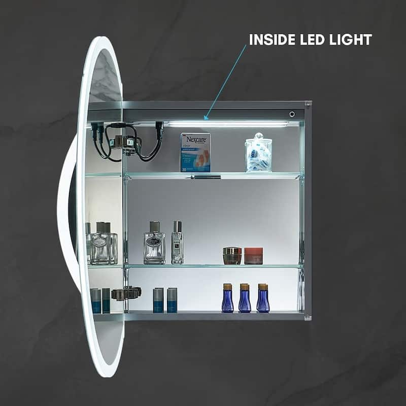 Blossom 32 Inch Round LED Medicine Cabinet