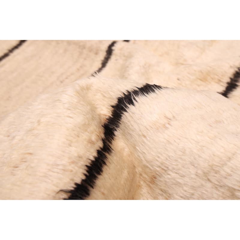 ECARPETGALLERY Hand-knotted Pak Finest Marrakesh Cream Wool Rug - 8'9 x 9'6