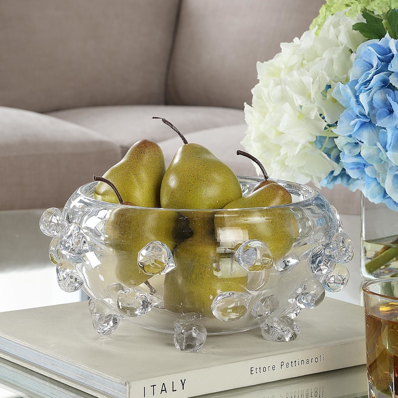 Uttermost 18181 Aura 10-1/2" Wide Glass Decorative Bowl