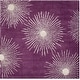 preview thumbnail 54 of 140, SAFAVIEH Handmade Soho Miyase Modern Burst New Zealand Wool Rug 6' x 6' Square - Purple/Ivory