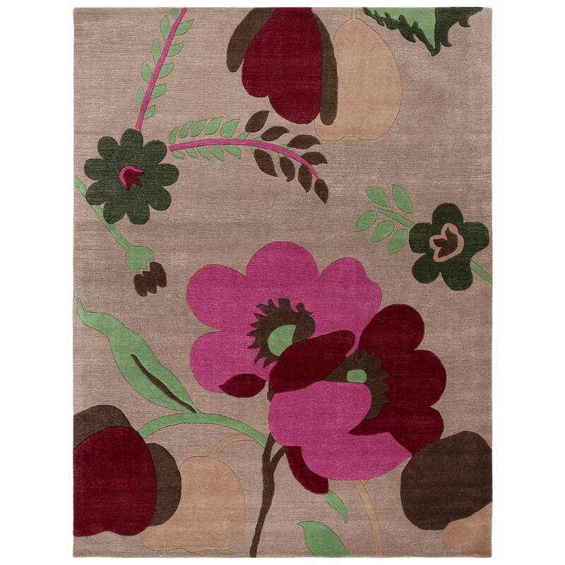 SAFAVIEH Handmade Bella Nahide Modern Floral Wool Rug