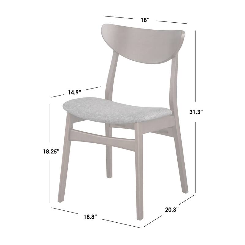 Simple Living Solid Beechwood Tania Dining Chair (Set of 2)