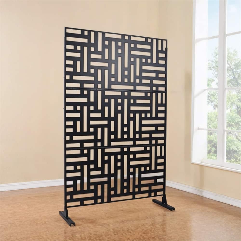 Outdoor & Indoor Freestanding Privacy Screen Privacy Screen 76"H×48"W
