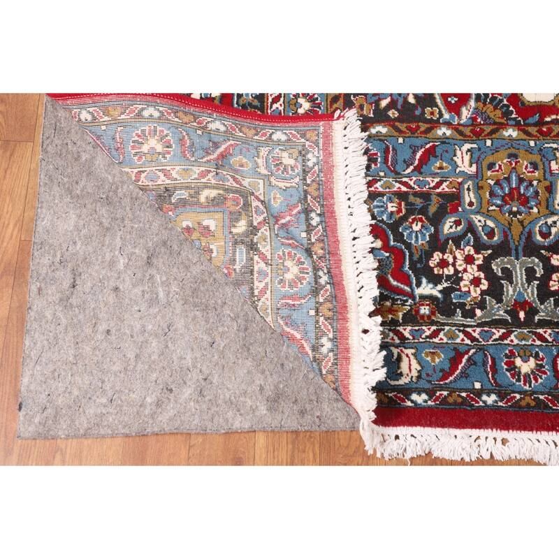 Medallion Kashan Turkish Area Rug Machine Made Living Room Carpet - 9'8" x 13'0"