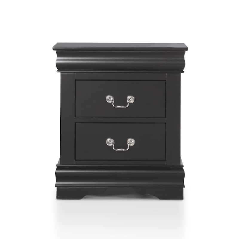 Furniture of America Mayday Traditional Solid Wood 2-Drawer Nightstand