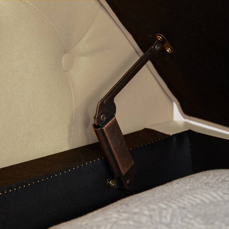 63" Linen Storage End of Bed, Multipurpose Rectangular Sofa Stool with 4 Rubber Wood Feet - 63×22.1×24.1inch