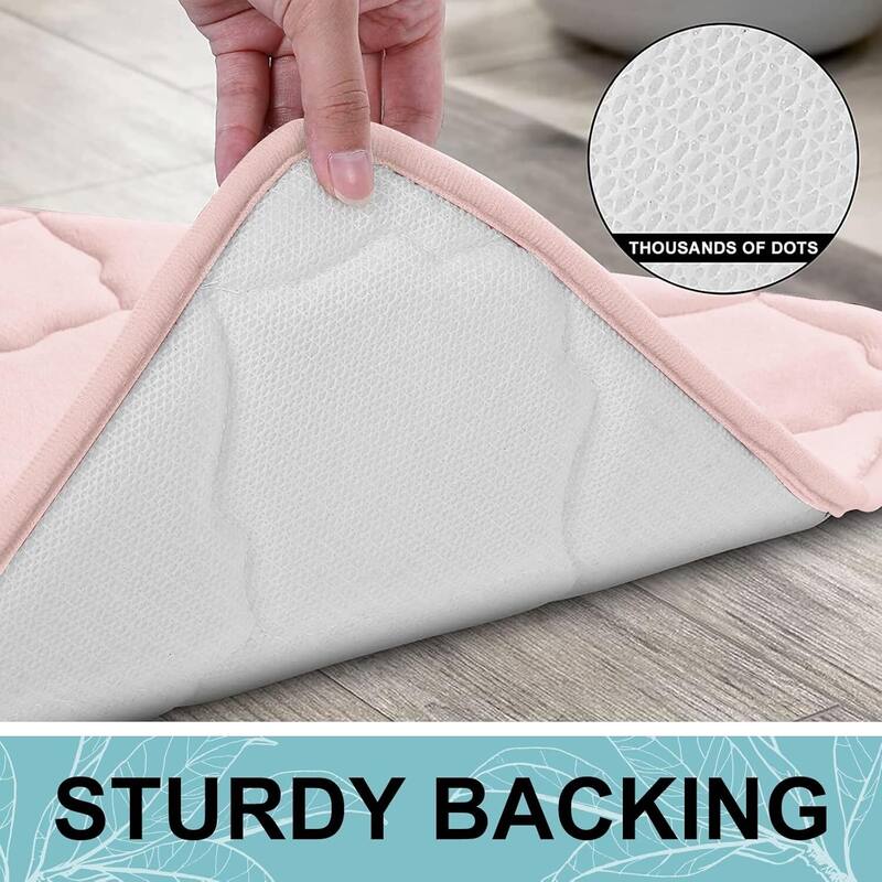 Memory Foam Bath Mat Rug 24x16
