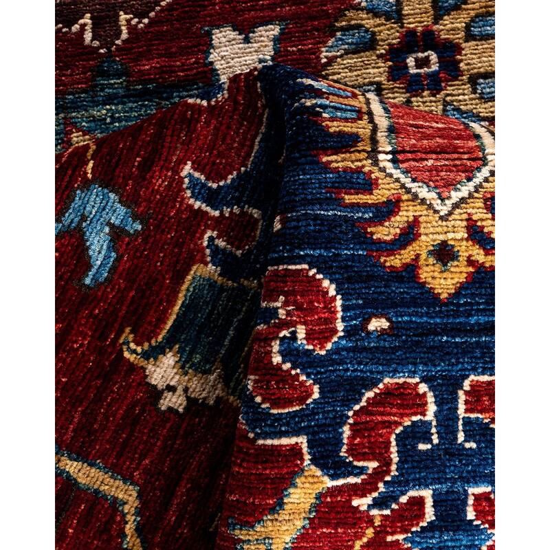 Serapi One-of-a-Kind Hand-Knotted Runner Rug - Red, 2' 8" x 9' 9" - 2' 8" x 9' 9"