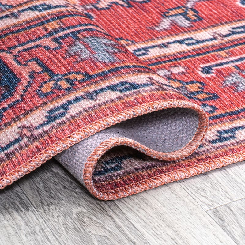 JONATHAN Y Cirali Ornate Large Medallion Machine Washable Area Rug