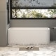 preview thumbnail 16 of 22, CB 59''/67'' Freestanding Glossy White Stand Alone Soaking Acrylic Tubs, Corner with Overflow & Pop-up Right/Left Drain