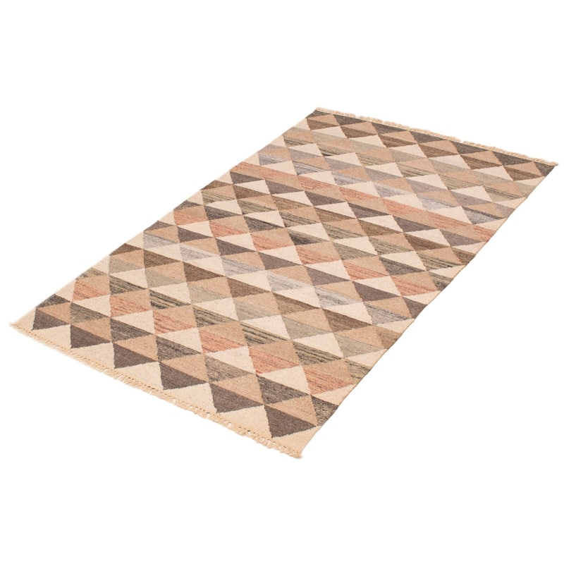 Ankara FW Cream Kilim 4'10" x 7'10" - 4'10 x 7'10